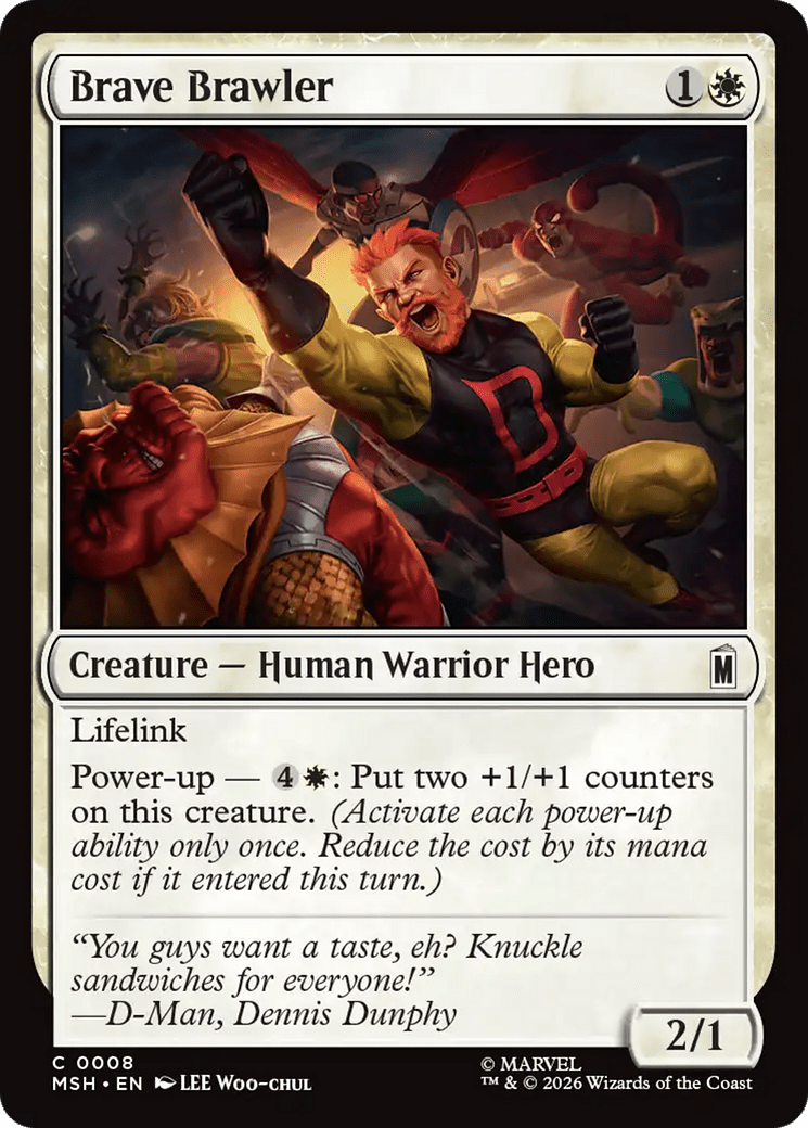 Brave Brawler [Marvel Super Heroes] MTG Single Magic: The Gathering  | Multizone: Comics And Games