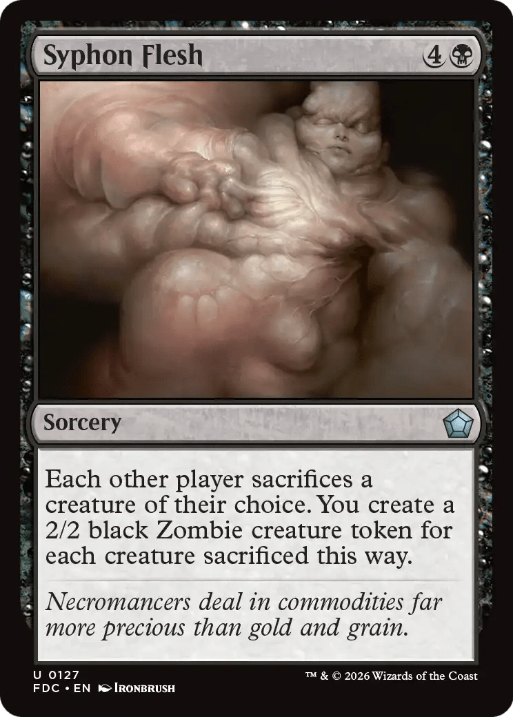 Syphon Flesh [Foundations Commander] MTG Single Magic: The Gathering  | Multizone: Comics And Games