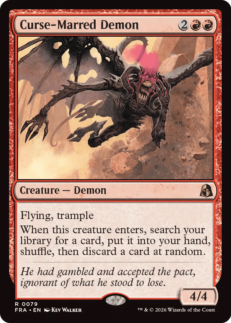 Curse-Marred Demon [Reality Fracture] MTG Single Magic: The Gathering  | Multizone: Comics And Games