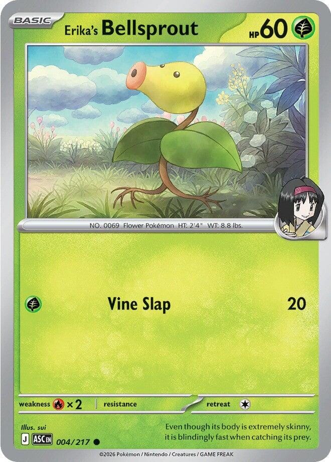 Erika's Bellsprout (004/217) [Mega Evolution: Ascended Heroes] Pokemon Single Pokémon  | Multizone: Comics And Games