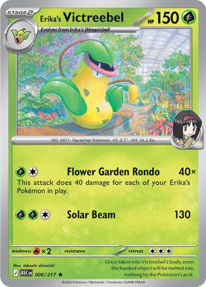 Erika's Victreebel (006/217) [Mega Evolution: Ascended Heroes] Pokemon Single Pokémon  | Multizone: Comics And Games
