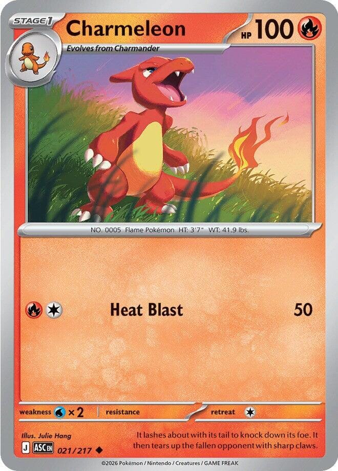 Charmeleon (021/217) [Mega Evolution: Ascended Heroes] Pokemon Single Pokémon  | Multizone: Comics And Games