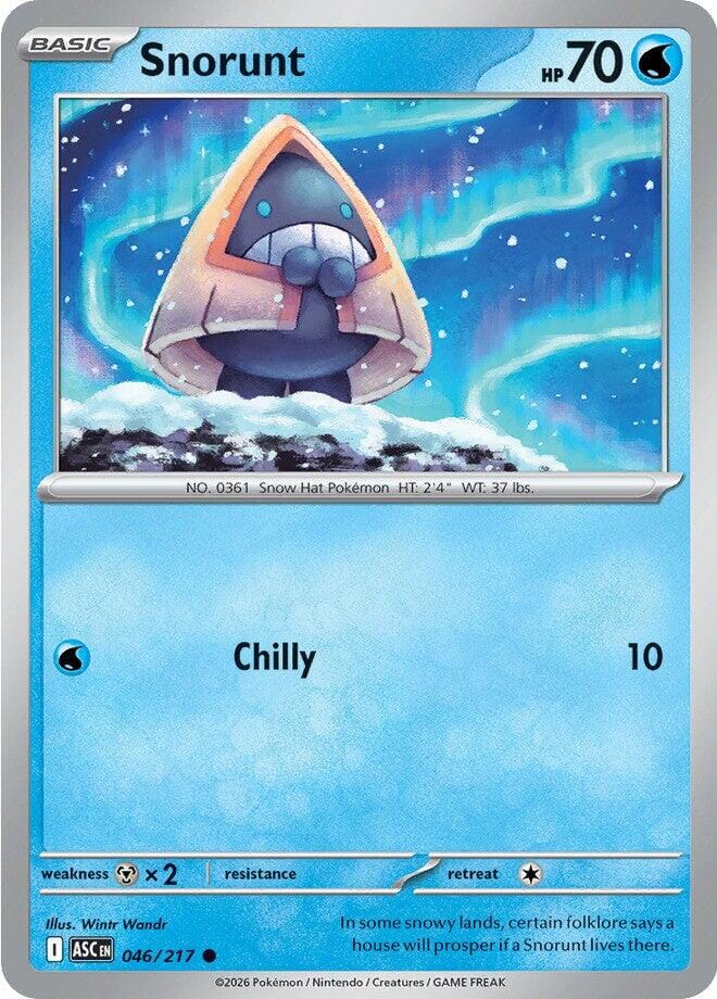 Snorunt (046/217) [Mega Evolution: Ascended Heroes] Pokemon Single Pokémon  | Multizone: Comics And Games
