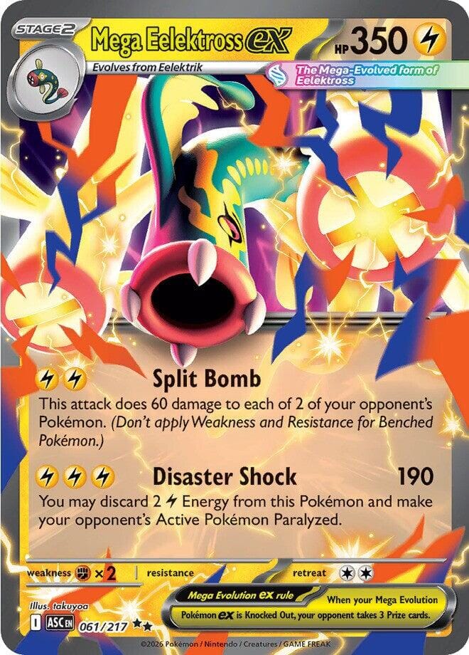 Mega Eelektross ex (061/217) [Mega Evolution: Ascended Heroes] Pokemon Single Pokémon  | Multizone: Comics And Games