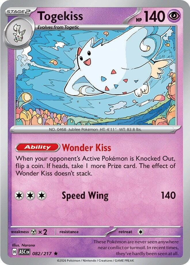 Togekiss (082/217) [Mega Evolution: Ascended Heroes] Pokemon Single Pokémon  | Multizone: Comics And Games