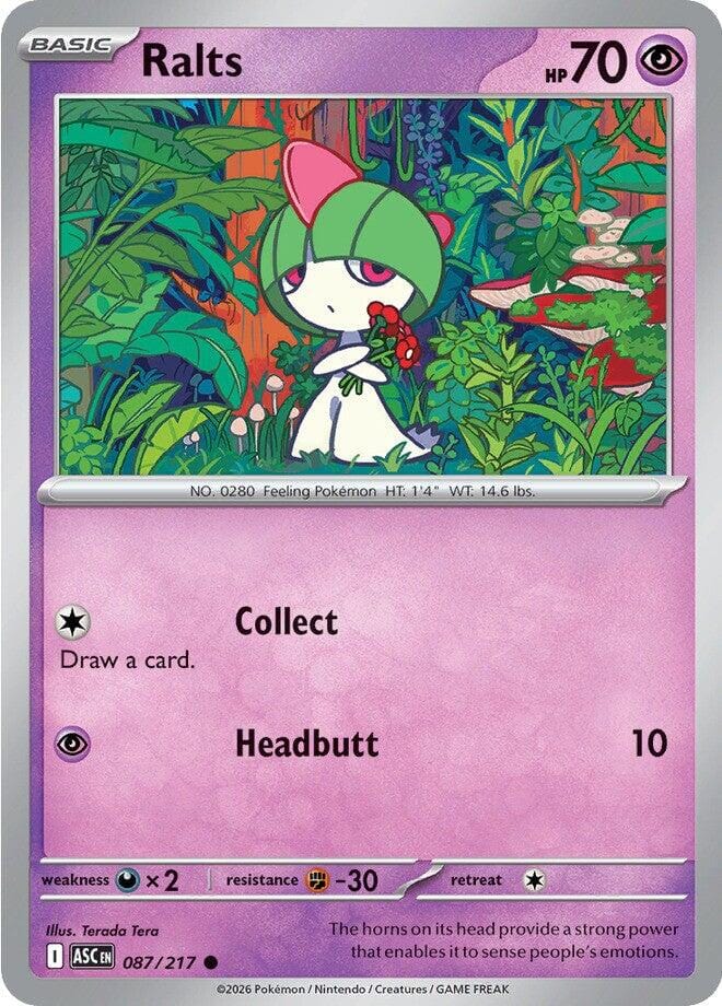 Ralts (087/217) [Mega Evolution: Ascended Heroes] Pokemon Single Pokémon  | Multizone: Comics And Games