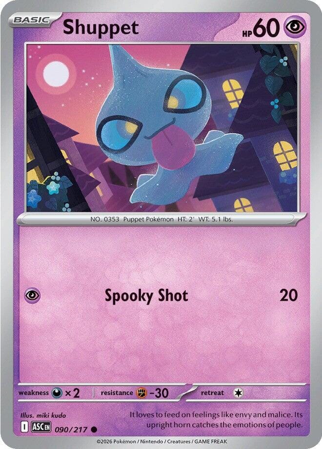 Shuppet (090/217) [Mega Evolution: Ascended Heroes] Pokemon Single Pokémon  | Multizone: Comics And Games