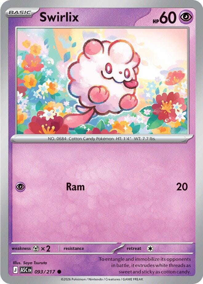 Swirlix (093/217) [Mega Evolution: Ascended Heroes] Pokemon Single Pokémon  | Multizone: Comics And Games