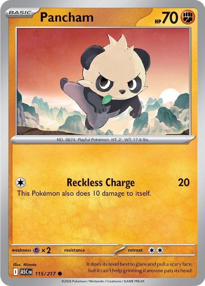 Pancham (115/217) [Mega Evolution: Ascended Heroes] Pokemon Single Pokémon  | Multizone: Comics And Games