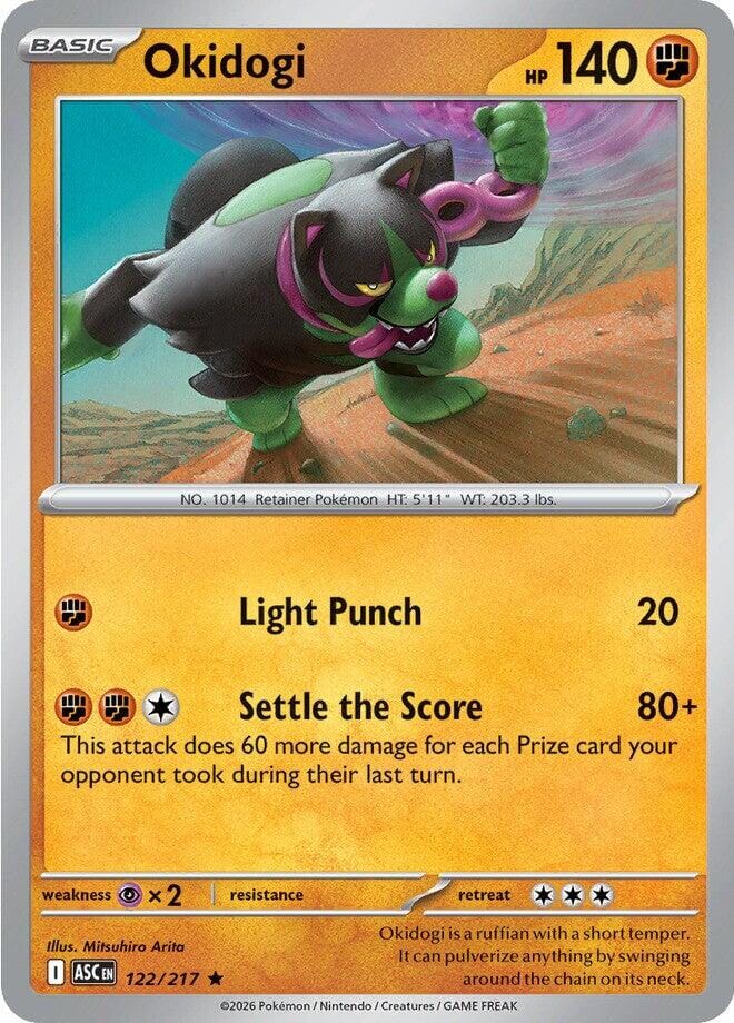 Okidogi (122/217) [Mega Evolution: Ascended Heroes] Pokemon Single Pokémon  | Multizone: Comics And Games