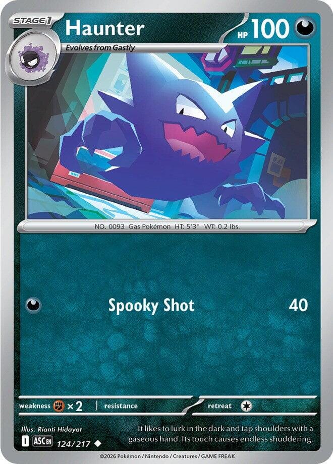 Haunter (124/217) [Mega Evolution: Ascended Heroes] Pokemon Single Pokémon  | Multizone: Comics And Games