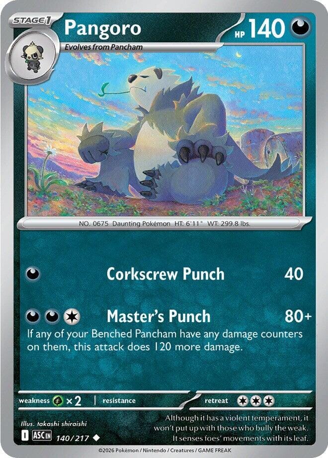 Pangoro (140/217) [Mega Evolution: Ascended Heroes] Pokemon Single Pokémon  | Multizone: Comics And Games