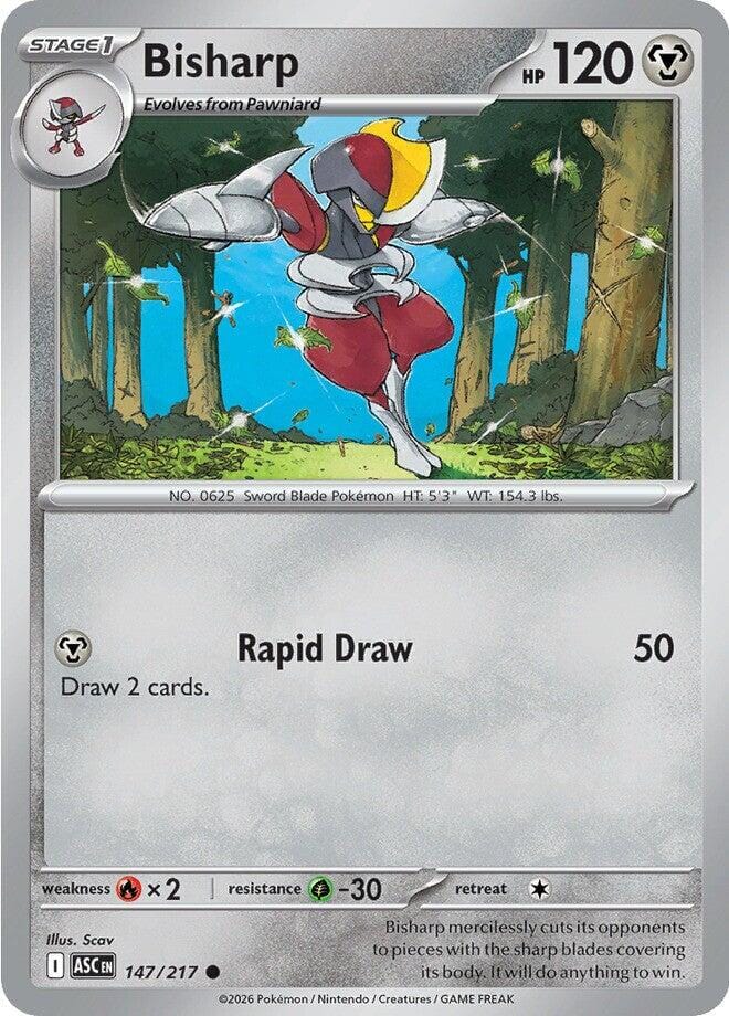 Bisharp (147/217) [Mega Evolution: Ascended Heroes] Pokemon Single Pokémon  | Multizone: Comics And Games