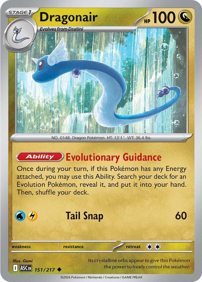 Dragonair (151/217) [Mega Evolution: Ascended Heroes] Pokemon Single Pokémon  | Multizone: Comics And Games