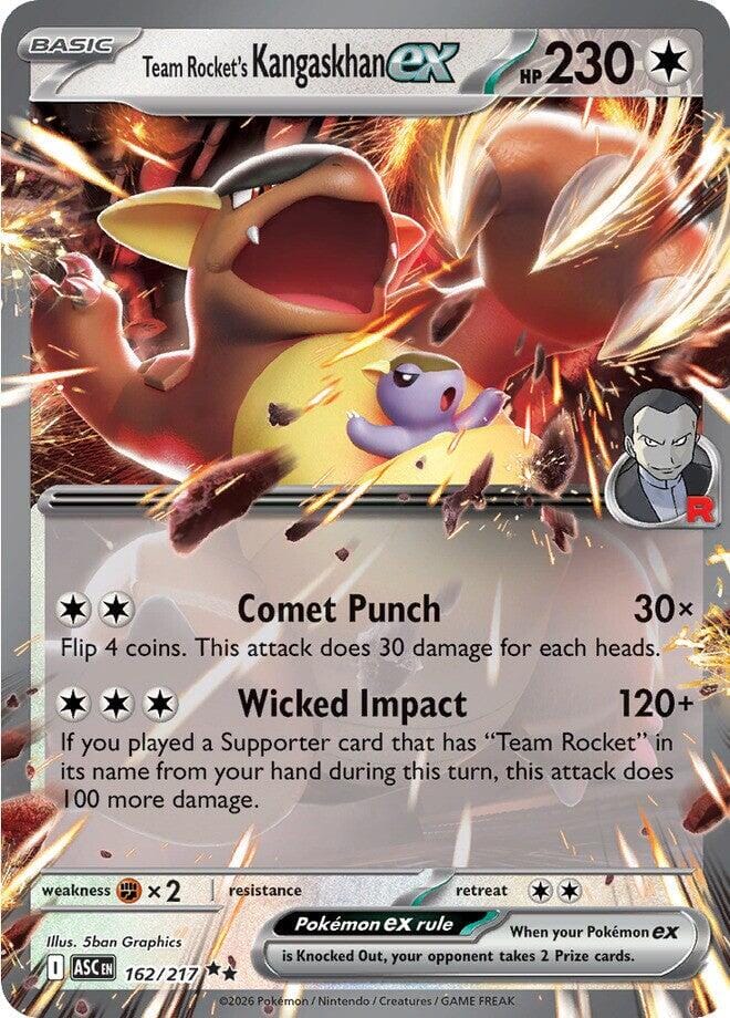 Team Rocket's Kangaskhan ex (162/217) [Mega Evolution: Ascended Heroes] Pokemon Single Pokémon  | Multizone: Comics And Games