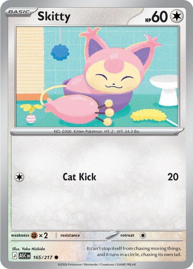 Skitty (165/217) [Mega Evolution: Ascended Heroes] Pokemon Single Pokémon  | Multizone: Comics And Games