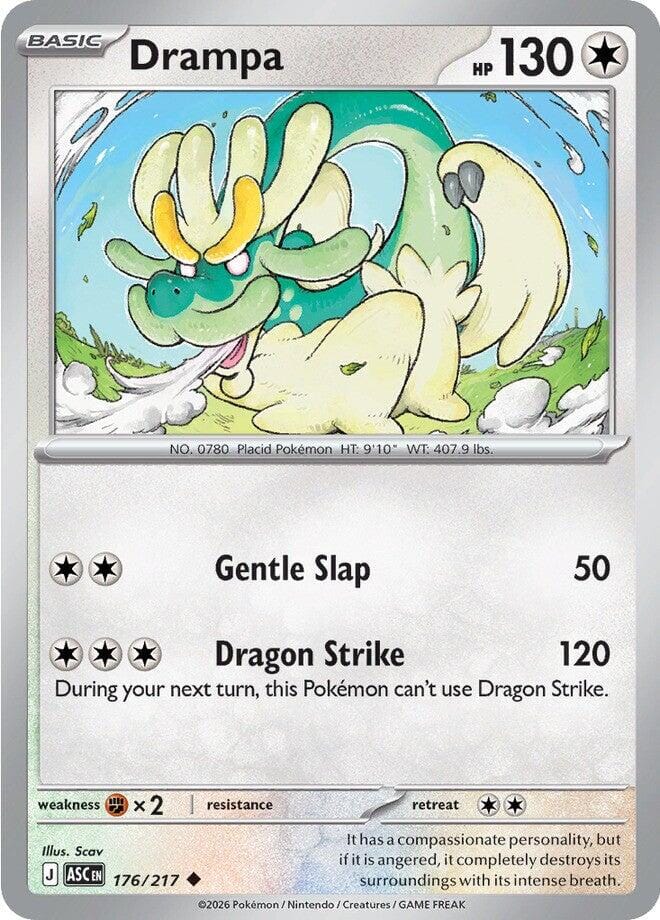 Drampa (176/217) [Mega Evolution: Ascended Heroes] Pokemon Single Pokémon  | Multizone: Comics And Games
