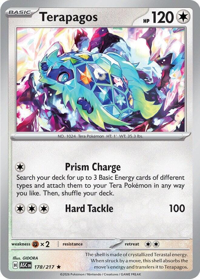 Terapagos (178/217) [Mega Evolution: Ascended Heroes] Pokemon Single Pokémon  | Multizone: Comics And Games