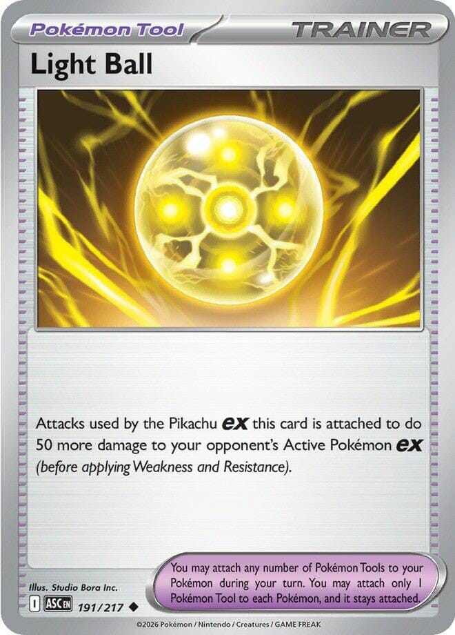 Light Ball (191/217) [Mega Evolution: Ascended Heroes] Pokemon Single Pokémon  | Multizone: Comics And Games