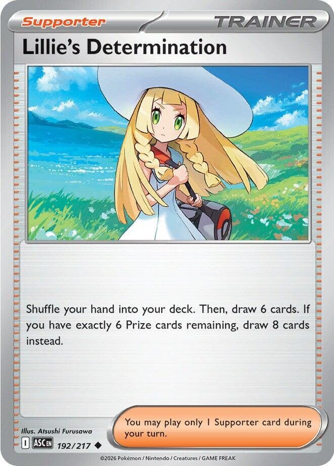 Lillie's Determination (192/217) [Mega Evolution: Ascended Heroes] Pokemon Single Pokémon  | Multizone: Comics And Games