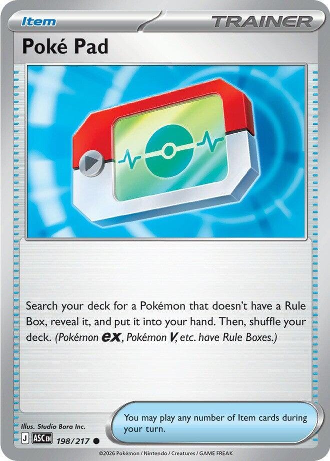 Poke Pad (198/217) (Reverse Holo) [Mega Evolution: Ascended Heroes] Pokemon Single Pokémon  | Multizone: Comics And Games
