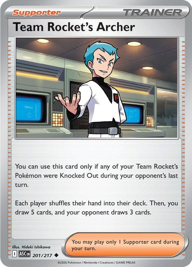 Team Rocket's Archer (201/217) [Mega Evolution: Ascended Heroes] Pokemon Single Pokémon  | Multizone: Comics And Games