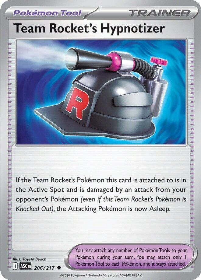Team Rocket's Hypnotizer (206/217) [Mega Evolution: Ascended Heroes] Pokemon Single Pokémon  | Multizone: Comics And Games