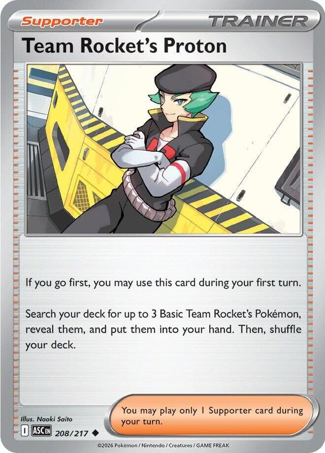 Team Rocket's Proton (208/217) [Mega Evolution: Ascended Heroes] Pokemon Single Pokémon  | Multizone: Comics And Games
