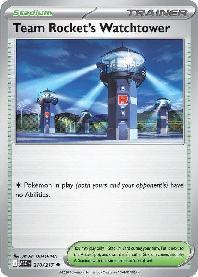 Team Rocket's Watchtower (210/217) [Mega Evolution: Ascended Heroes] Pokemon Single Pokémon  | Multizone: Comics And Games