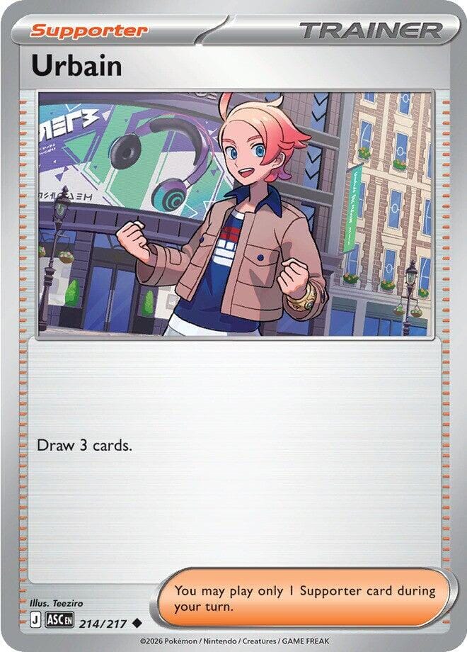 Urbain (214/217) [Mega Evolution: Ascended Heroes] Pokemon Single Pokémon  | Multizone: Comics And Games