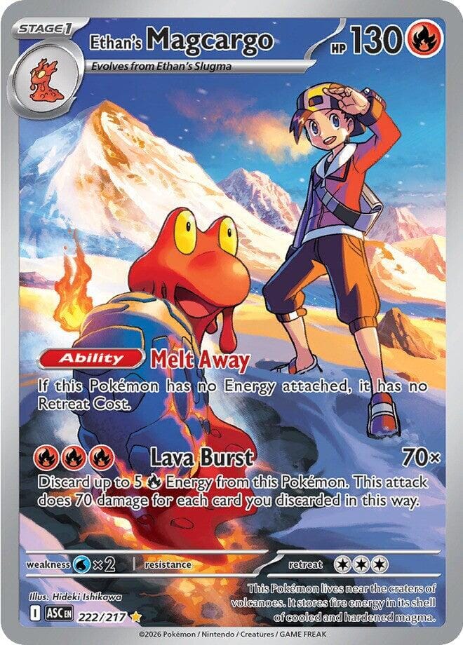 Ethan's Magcargo (222/217) [Mega Evolution: Ascended Heroes] Pokemon Single Pokémon  | Multizone: Comics And Games