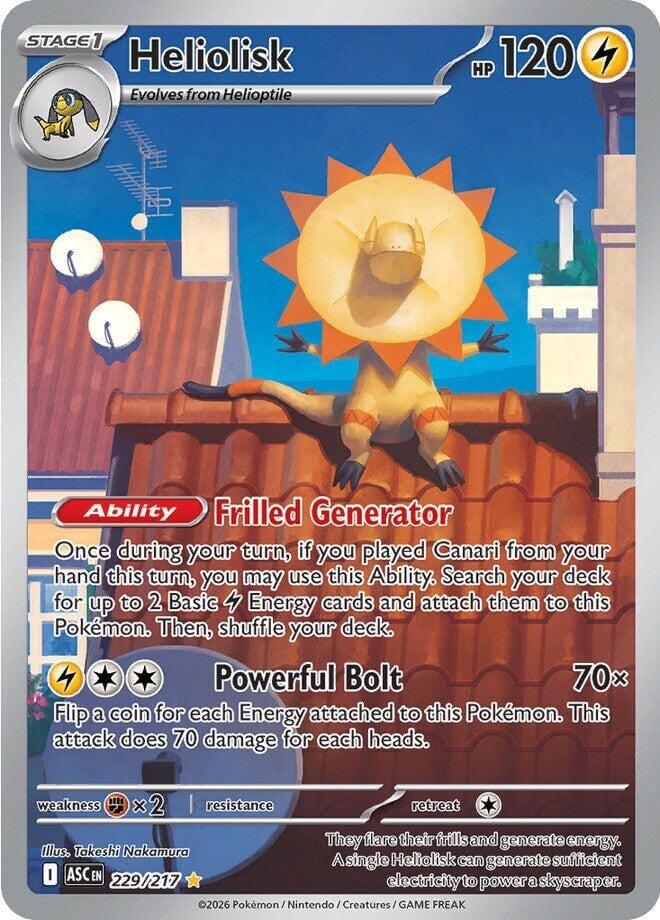 Heliolisk (229/217) [Mega Evolution: Ascended Heroes] Pokemon Single Pokémon  | Multizone: Comics And Games