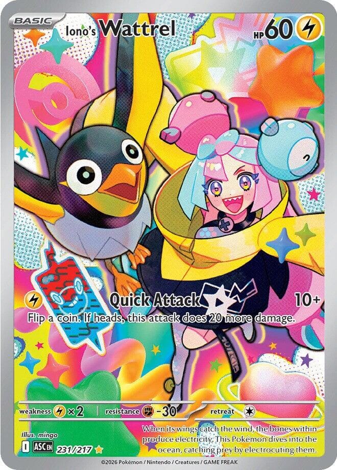 Iono's Wattrel (231/217) [Mega Evolution: Ascended Heroes] Pokemon Single Pokémon  | Multizone: Comics And Games