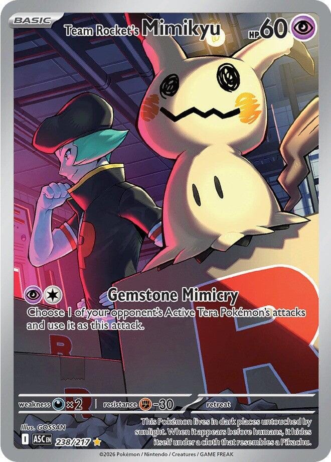 Team Rocket's Mimikyu (238/217) [Mega Evolution: Ascended Heroes] Pokemon Single Pokémon  | Multizone: Comics And Games