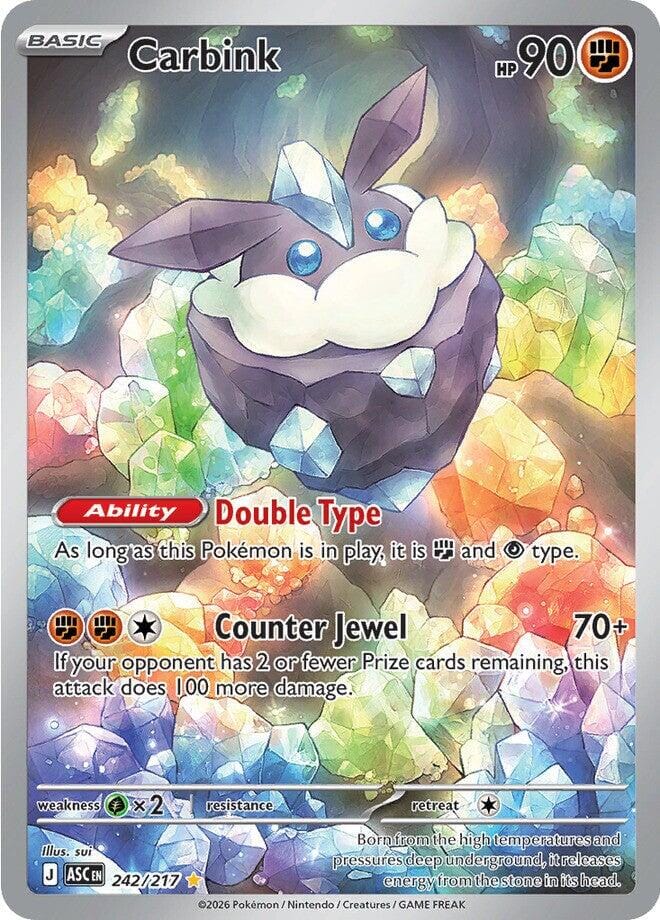 Carbink (242/217) [Mega Evolution: Ascended Heroes] Pokemon Single Pokémon  | Multizone: Comics And Games