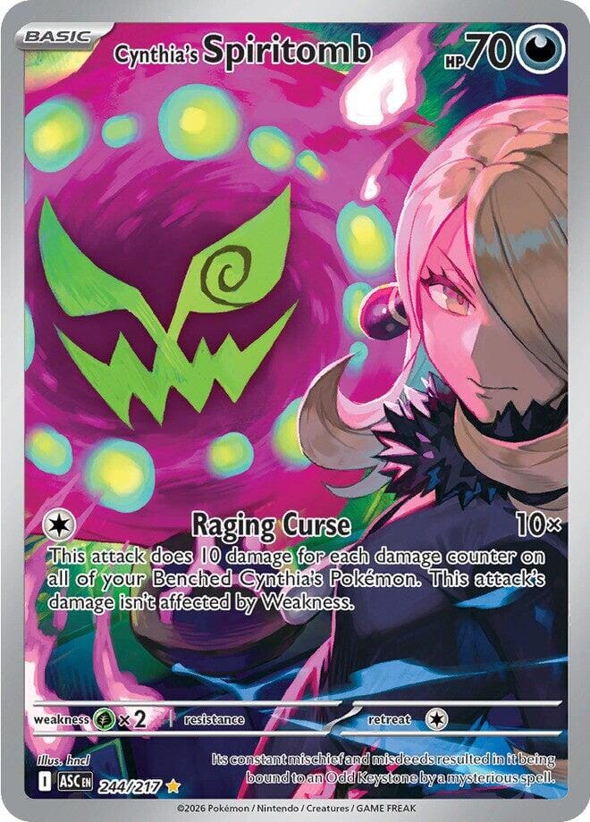 Cynthia's Spiritomb (244/217) [Mega Evolution: Ascended Heroes] Pokemon Single Pokémon  | Multizone: Comics And Games