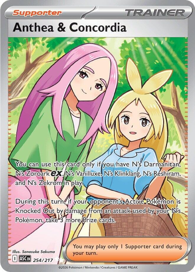 Anthea & Concordia (254/217) [Mega Evolution: Ascended Heroes] Pokemon Single Pokémon  | Multizone: Comics And Games