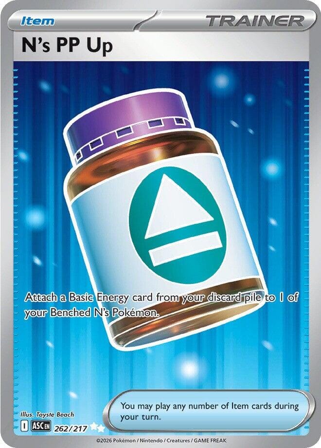 N's PP Up (262/217) [Mega Evolution: Ascended Heroes] Pokemon Single Pokémon  | Multizone: Comics And Games