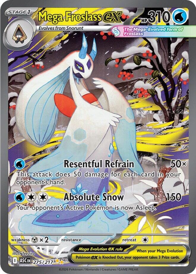 Mega Froslass ex (275/217) [Mega Evolution: Ascended Heroes] Pokemon Single Pokémon  | Multizone: Comics And Games