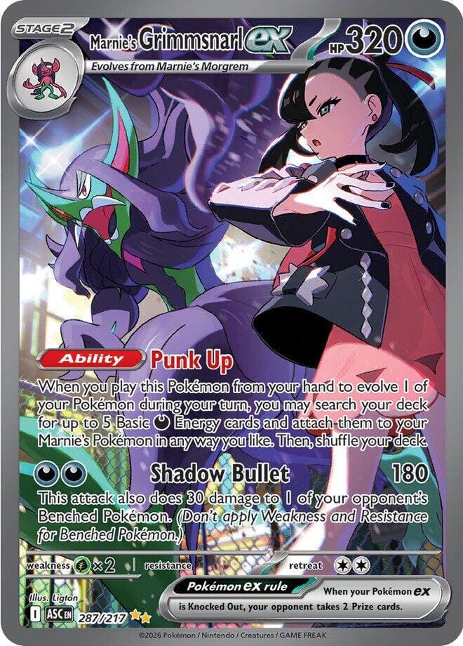 Marnie's Grimmsnarl ex (287/217) [Mega Evolution: Ascended Heroes] Pokemon Single Pokémon  | Multizone: Comics And Games