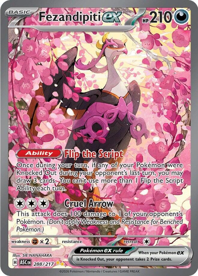 Fezandipiti ex (288/217) [Mega Evolution: Ascended Heroes] Pokemon Single Pokémon  | Multizone: Comics And Games