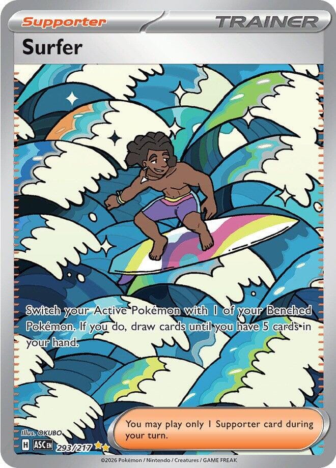 Surfer (293/217) [Mega Evolution: Ascended Heroes] Pokemon Single Pokémon  | Multizone: Comics And Games