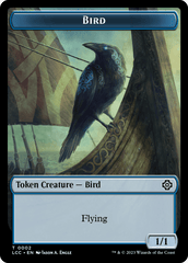 Bird // Merfolk (0003) Double-Sided Token [The Lost Caverns of Ixalan Commander Tokens] MTG Single Magic: The Gathering  | Multizone: Comics And Games