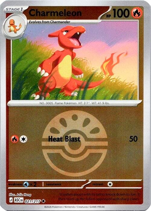 Charmeleon (021/217) (Quick Ball) [Mega Evolution: Ascended Heroes] Pokemon Single Pokémon  | Multizone: Comics And Games