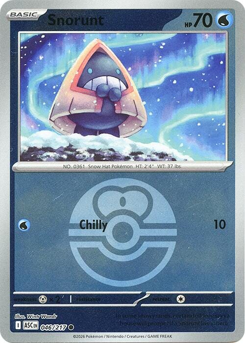 Snorunt (046/217) (Love Ball) [Mega Evolution: Ascended Heroes] Pokemon Single Pokémon  | Multizone: Comics And Games