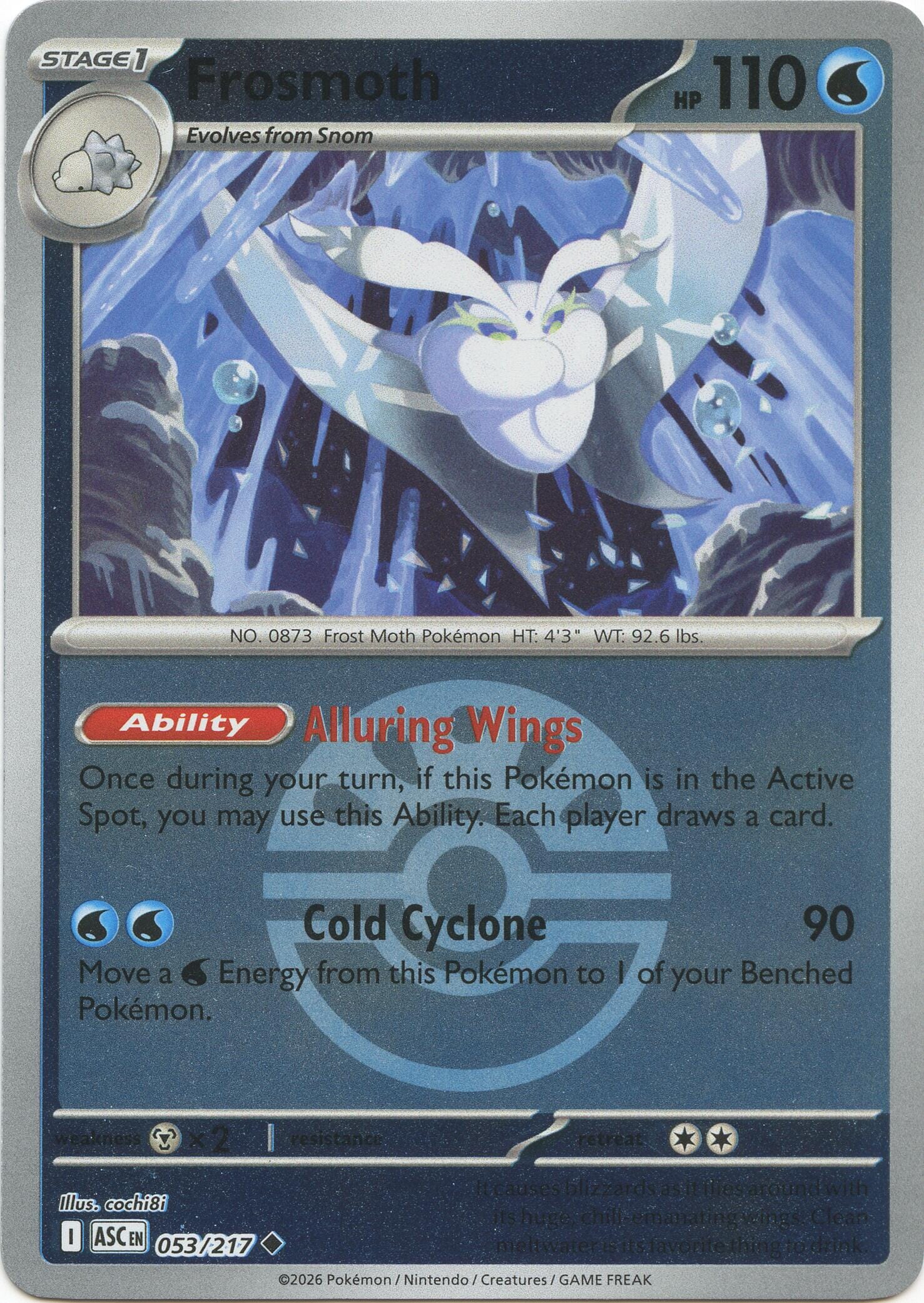 Frosmoth (053/217) (Friend Ball) [Mega Evolution: Ascended Heroes] Pokemon Single Pokémon  | Multizone: Comics And Games