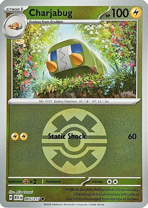Charjabug (065/217) (Quick Ball) [Mega Evolution: Ascended Heroes] Pokemon Single Pokémon  | Multizone: Comics And Games