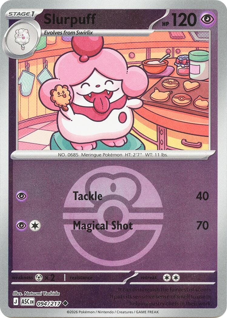 Slurpuff (094/217) (Love Ball) [Mega Evolution: Ascended Heroes] Pokemon Single Pokémon  | Multizone: Comics And Games
