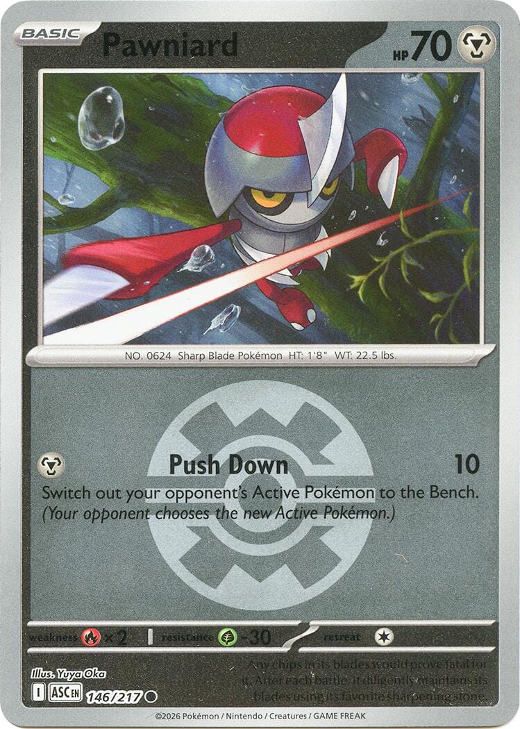Pawniard (146/217) (Quick Ball) [Mega Evolution: Ascended Heroes] Pokemon Single Pokémon  | Multizone: Comics And Games