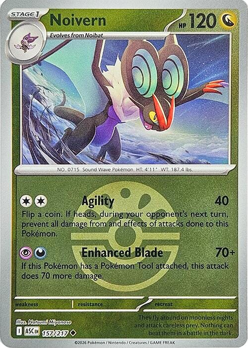 Noivern (157/217) (Friend Ball) [Mega Evolution: Ascended Heroes] Pokemon Single Pokémon  | Multizone: Comics And Games